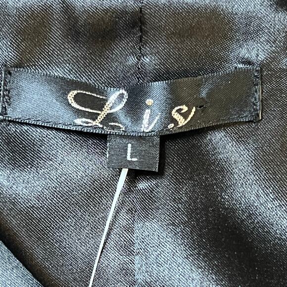 Lis Women’s Houndstooth Cashmere, Wool & Silk Blend Swing Coat Size Large NWT - Picture 11 of 15